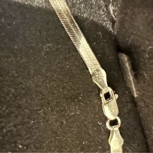 Sterling silver herringbone chain from Kay Jewelers